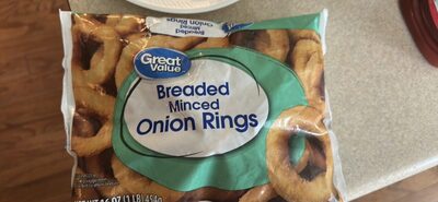 Breaded Minced Onion Rings, Breaded Minced