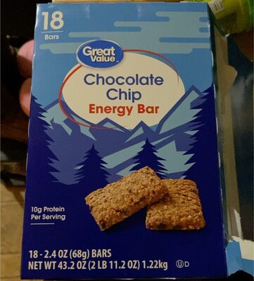 Chocolate Chip Energy Bar, Chocolate Chip