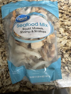Seafood Mix Squid, Mussels, Shrimp & Scallops