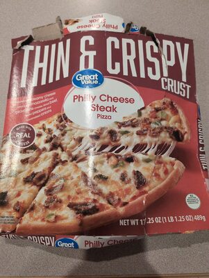 Philly Cheese Steak Thin & Crisp Crust Pizza, Philly Cheese Steak