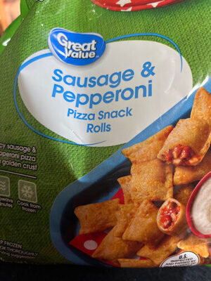 Sausage & Pepperoni Pizza Snack Rolls, Sausage & Pepperoni
