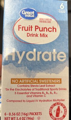 Fruit Punch Hydrate Drink Mix, Fruit Punch