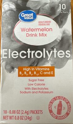 Watermelon Electrolytes Drink Mix, Watermelon