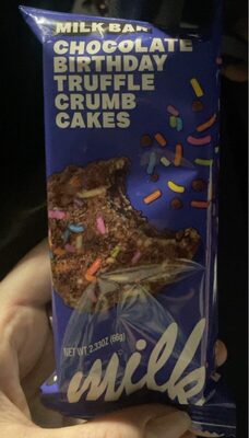 Chocolate Birthday Truffle Crumb Cakes, Chocolate Birthday Truffle