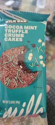Cocoa Mint Truffle Crumb Cakes, Cocoa Mint