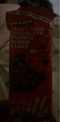 Candy Cane Chocolate Truffle Crumb Cakes, Candy Cane Chocolate Truffle