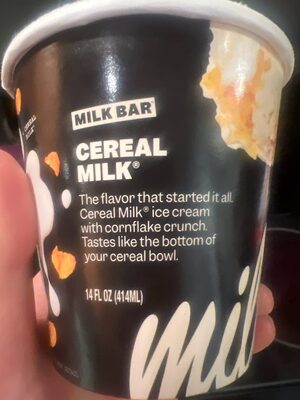 Cereal Milk Ice Cream With Cornflake Crunch, Cereal Milk