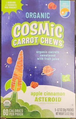 Apple Cinnamon Organic Cosmic Carrot Chews, Apple Cinnamon