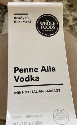 Penne Alla Vodka With Hot Italian Sausage, Penne Alla Vodka