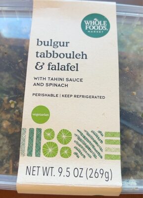 Bulgur Tabbaouleh & Falafel With Tahini Sauce And Spinach, Bulgur Tabbaouleh & Falafel