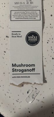 Mushroom Stroganoff With Egg Noodles, Mushroom