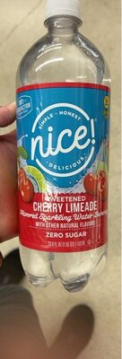 Sweetened Cherry Limeade, Flavored Sparkling Water Bverage, Sweetened Cherry Limeade
