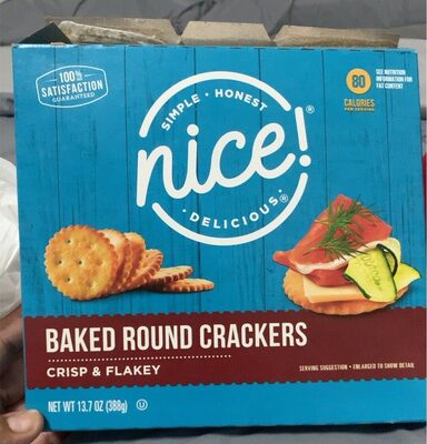 Crisp & Flakey Baked Round Crackers, Crisp & Flakey