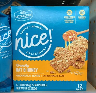 Crunchy Oat & Honey Granola Bars, Crunchy Oat & Honey