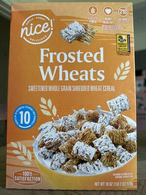 Frosted Wheats Sweetened Whole Grain Shredded Wheat Cereal, Frosted Wheats