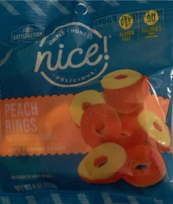 Peach Rings Flavored Soft & Chewy Candy, Peach Rings