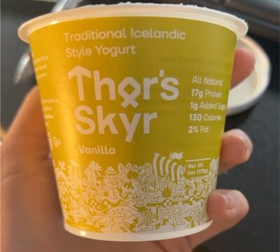 Vanilla Traditional Icelandic Style Lowfat Yogurt, Vanilla