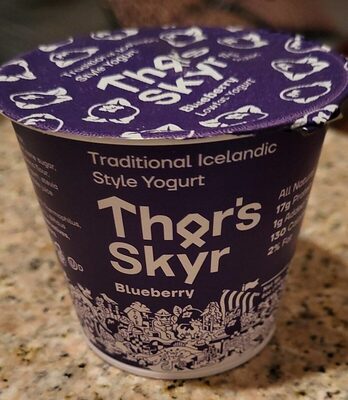 Blueberry Traditional Icelandic Style Yogurt, Blueberry