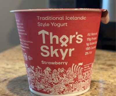 Strawberry Traditional Icelandic Style Lowfat Yogurt, Strawberry