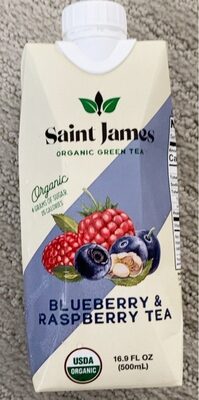 Organic Blueberry & Raspberry Flavored Green Tea, Blueberry; Raspberry