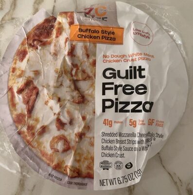 Buffalo Style Chicken Shreeded Mozzarella Cheese, Buffalo Style Chicken Breast Strips With Rib Meat & Buffalo Style Sauce On A White Meat Chicken Crust Pizza, Buffalo Style Chicken