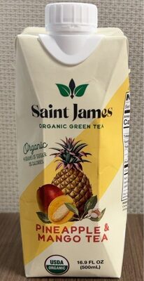 Organic Pineapple & Mango Flavored Green Tea, Pineapple; Mango