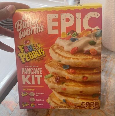 Fruity Pebbles Flavored Pancake Kit, Fruity Pebbles