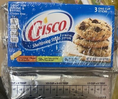 Crisco Shortening Sticks, 3 Count, 20 Oz