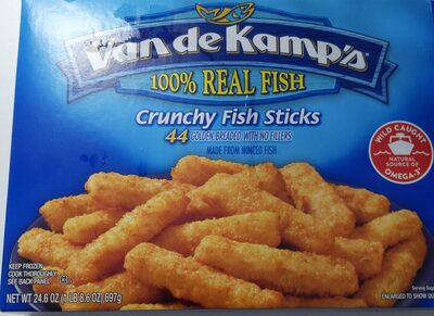Van de Kamp's Crunchy Breaded Fish Sticks, Made With Fish, Frozen, 24.6 oz. 44-Count