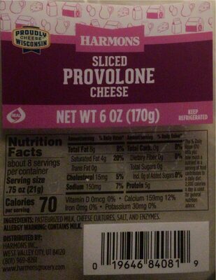 Sliced Provolone Cheese