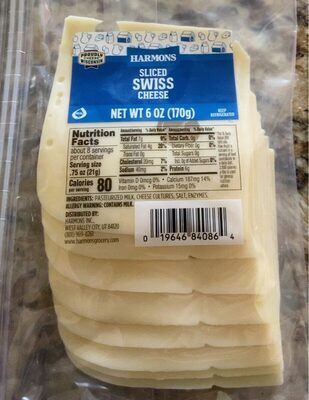 Sliced Swiss Cheese, Swiss