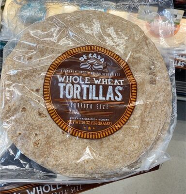 Whole Wheat Tortillas, Whole Wheat