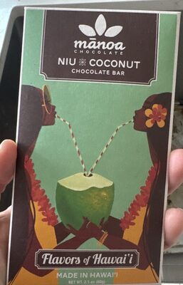 Haupia Coconut 60% Vegan Milk Chocolate, Haupia Coconut