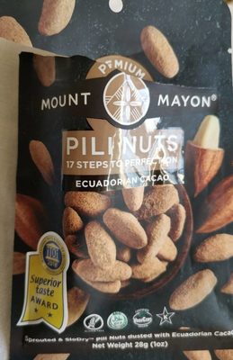 Ecuadorian Cacao Sprouted & Slodry Pili Nuts Dusted With Ecuadorian Cacao, Ecuadorian Cacao