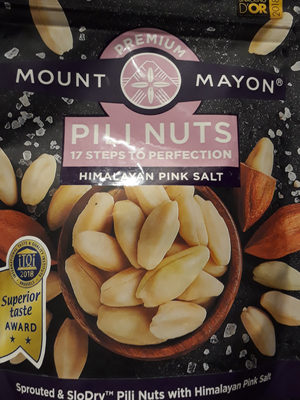 Himalayan Pink Salt Sprouted & Slodry Pili Nuts With Himalayan Pink Salt, Himalayan Pink Salt