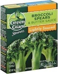 Lightly Sauced Broccoli Spears & Butter Sauce, Lightly Sauced