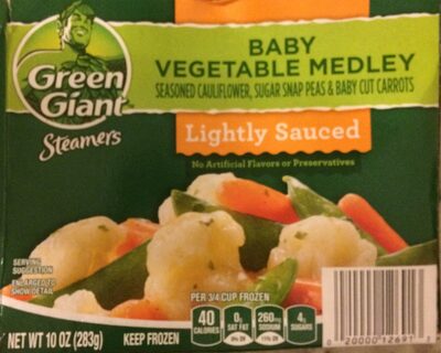 Lightly Sauced Baby Vegetable Medley Seasoned Cauliflower, Sugar Snap Peas & Baby Cut Carrots, Lightly Sauced