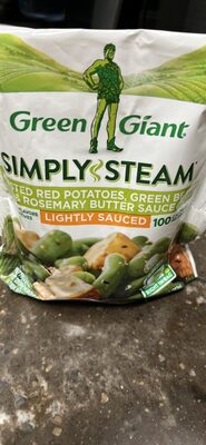 Lightly Sauced Roasted Red Potatoes, Green Beans & Rosemary Butter Sauce, Lightly Sauced