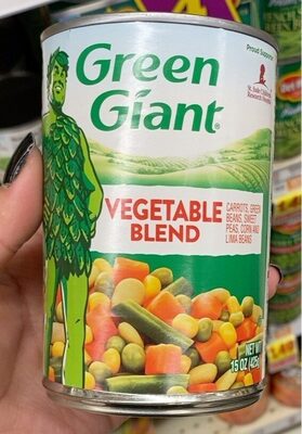 Vegetable Blend Carrots, Green Beans, Sweet Peas, Corn And Lima Beans, Vegetable Blend