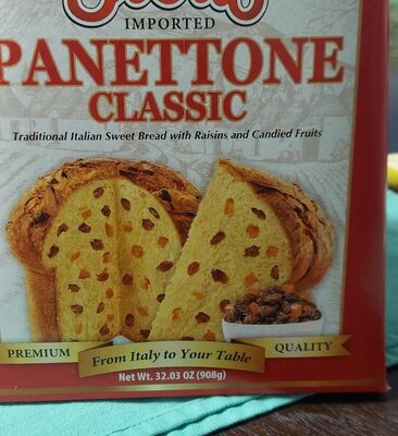 Traditional Italian Sweet Bread With Raisins And Candied Fruits, Traditional Italian Sweet