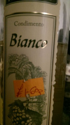 Condimento Bianco White Wine Vinegar With Concentrated Grape Must