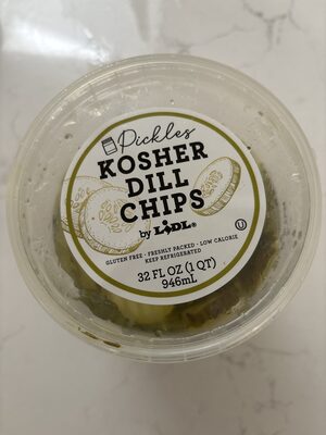 Kosher Dill Pickle Chips, Kosher Dill