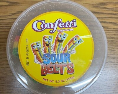Sour Belts Gummi Candy, Sour Belts