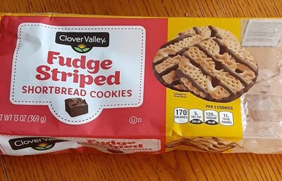 Fudge Striped Shortbread Cookies, Fudge Striped