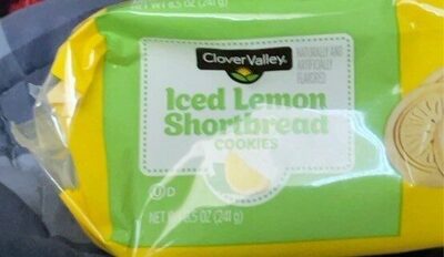 Iced Lemon Flavored Shortbread Cookies, Iced Lemon