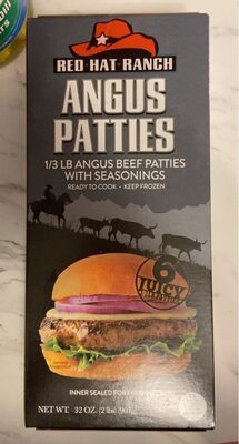 Angus Beef Patties With Seasonings, Angus Beef