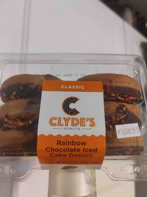 Rainbow Chocolate Iced Cake Donuts, Rainbow Chocolate Iced