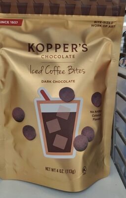 Dark Chocolate Iced Coffee Bites, Dark Chocolate