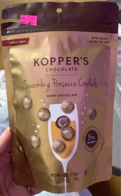 Sparkling Prosecco Cordials Dark Chocolate