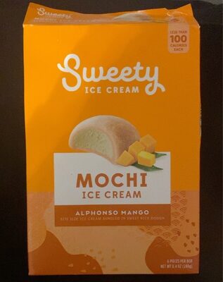 Alphonso Mango Bite Size Mochi Ice Cream Bundled In Sweet Rice Dough, Alphonso Mango